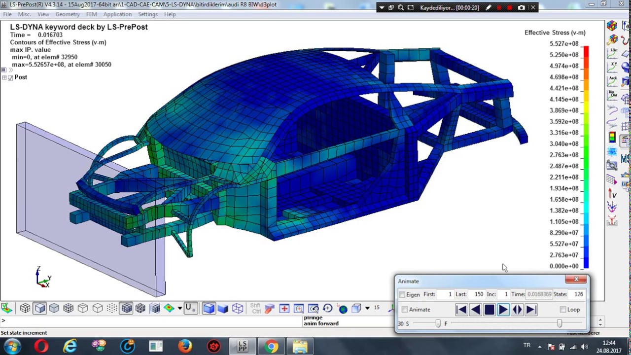 Ls-Dyna Body In White Chassis Crash Analysis