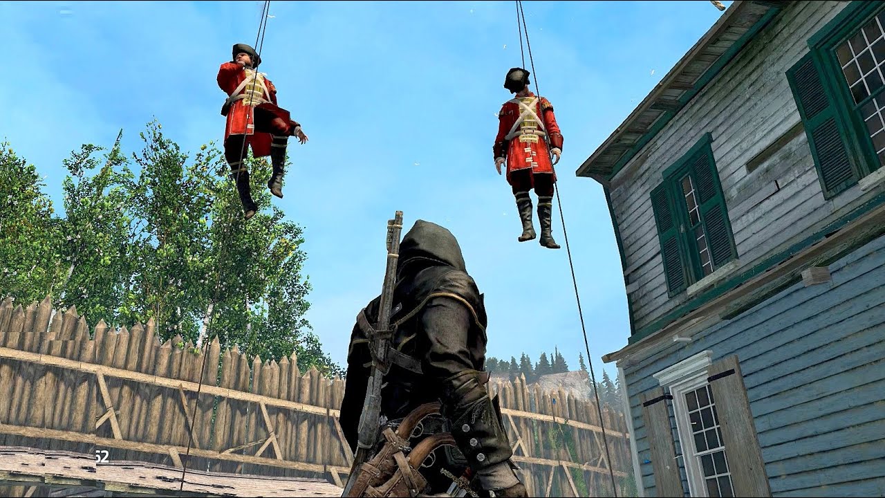 Assassin’s Creed Rogue Rope Dart Kills Only & Dark Assassin Outfit Free Roam & Combat