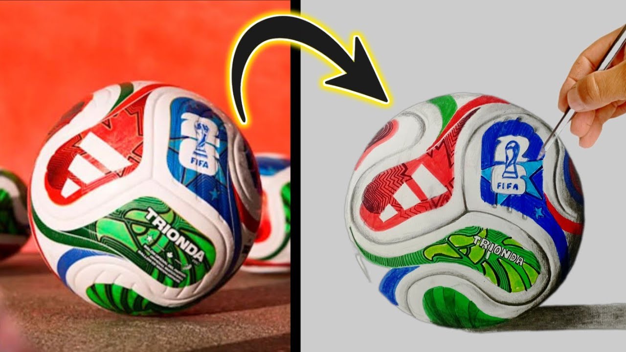Cómo dibujar !!!  La Pelota del mundial 2026 la trionda⚽✏️