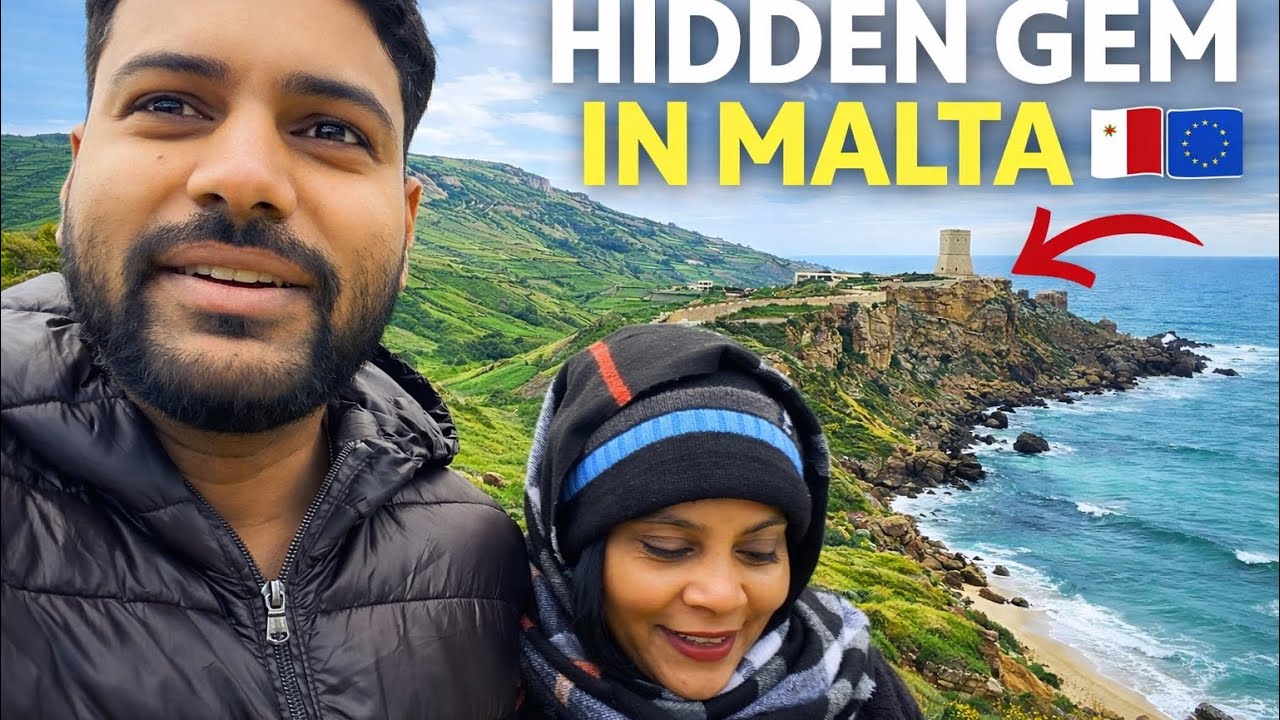 Vlog 30 || Malta || 🌊 Hidden Gem in Malta 🇲🇹 | Exploring Golden Bay – Green Mountains & Sea Views 🇪🇺