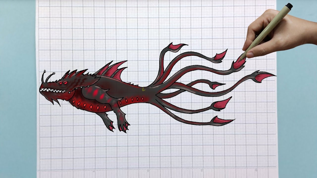 Vẽ leviathan câu cá vạn cân