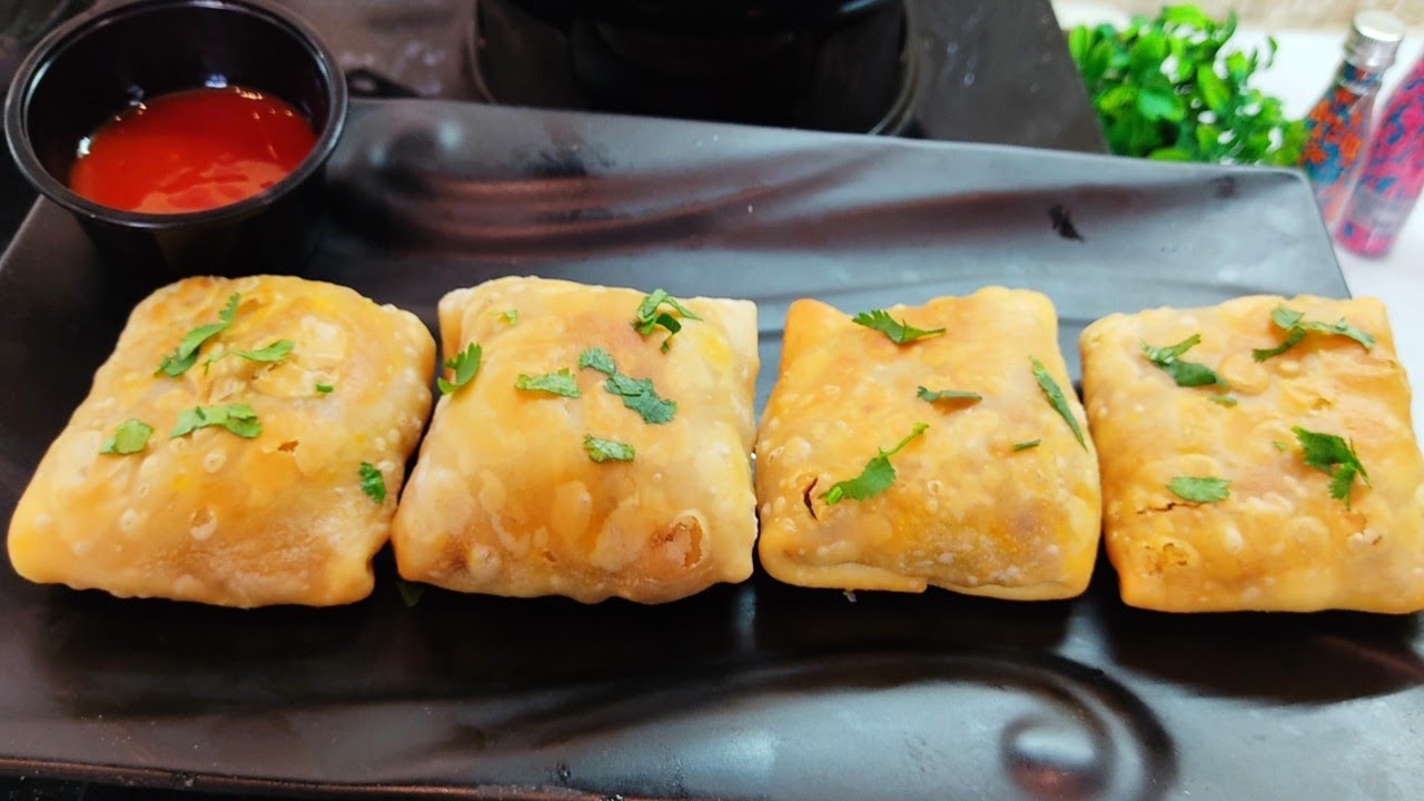 Easy Less Oil Vegetable puff Pocket l Veg Puff Recipe l Puff Pastry Snack l Crispy Veg Pockets l 