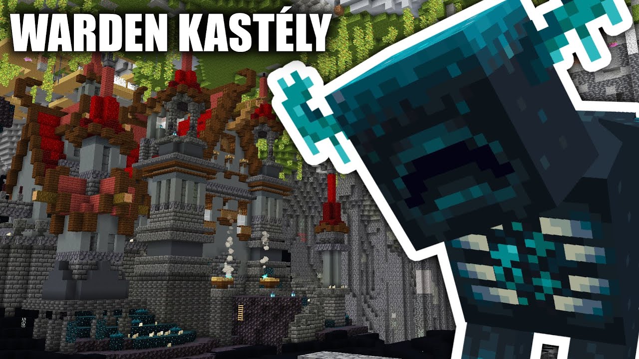 Ebben a kastélyban él a WARDEN! | Minecraft 1.19 építés kreatív módban