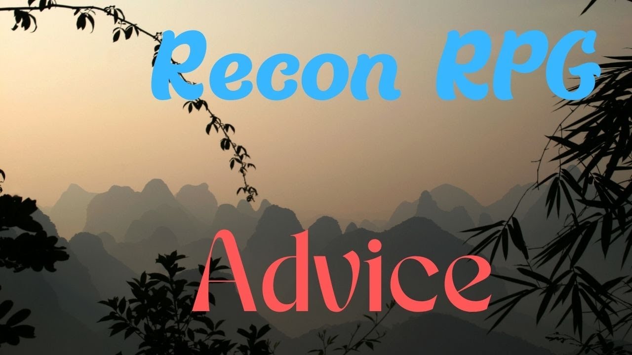 Recon RPG Advice: Mercenary Settings