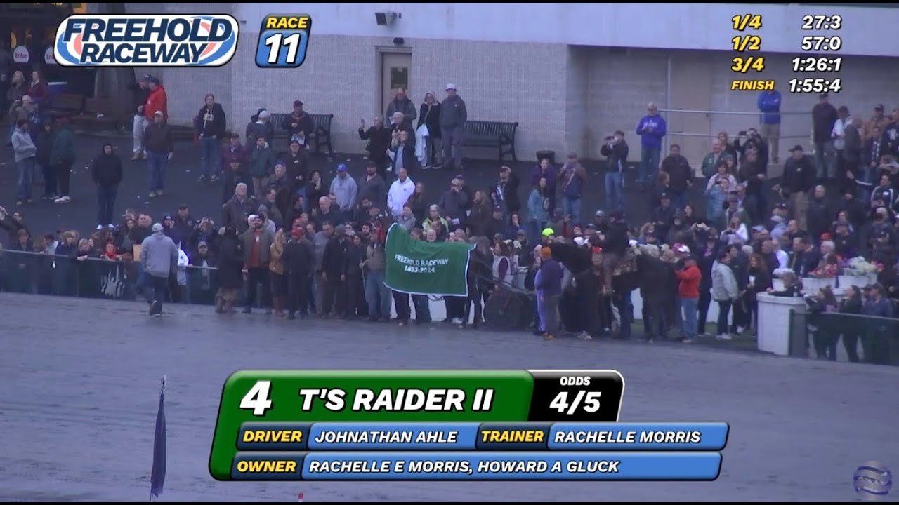 The last race at Freehold Raceway when New Jersey's oldest racetrack shut down for good.