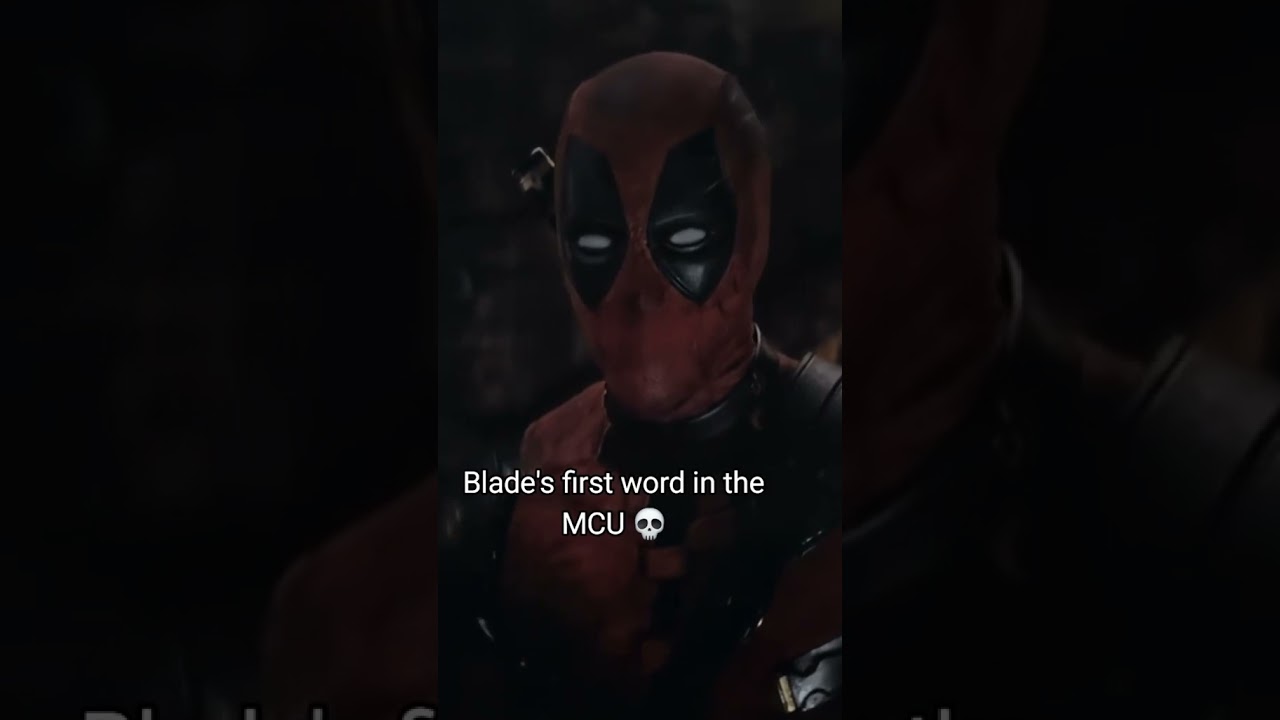 Blade&rsquo;s first words in the mcu 😂🔥 #deadpool #wolverine #byebyebye #marvel #shorts #blade #mcu