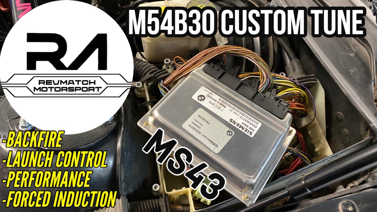 Custom BMW E46 tuning - Revmatch motorsport personalized MS43 tune - M54B30 Turbo DME modifications