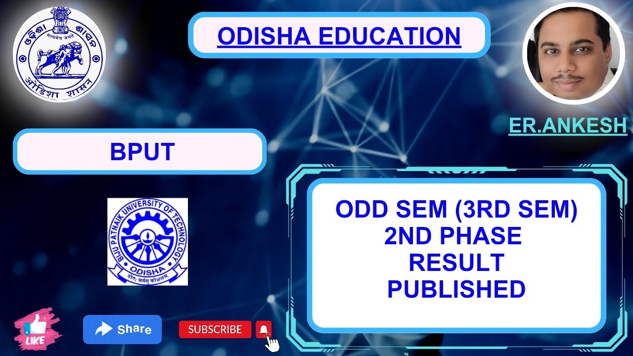ODD SEM (3RD SEM) 2ND PHASE RESULT PUBLISHED #bput #btech