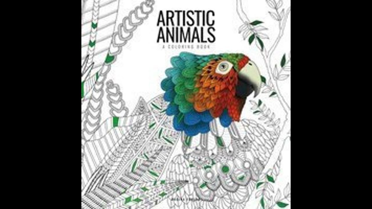 Artistic animals : a colouring book by Hejnum