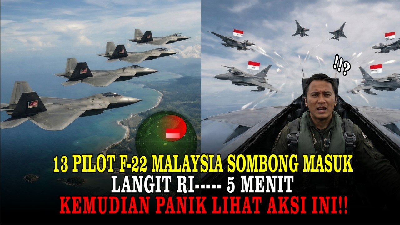 13 pilot F-22 Malaysia sombong masuk langit RI—5 menit kemudian panik lihat aksi ini...!