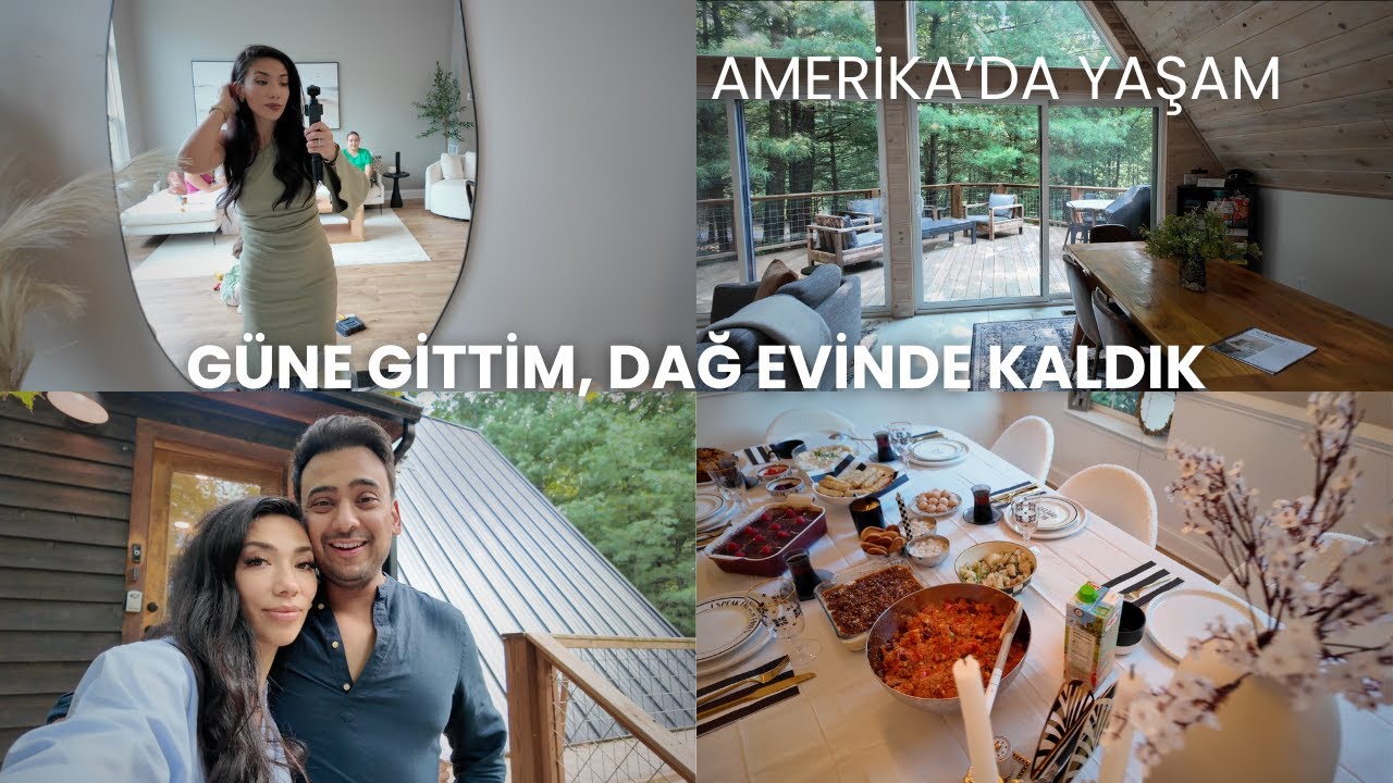 Amerika’da Yaşam #26 | Amerika’da Gün Yapıyoruz, Eşimin Ailesi ile Dağ Evinde Kaldık & Bol Sohbet