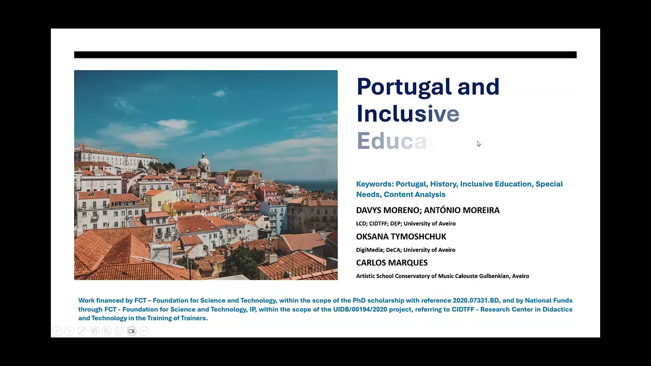 WCQR2025_319073: Portugal and Inclusive Education: A Historical Contribution