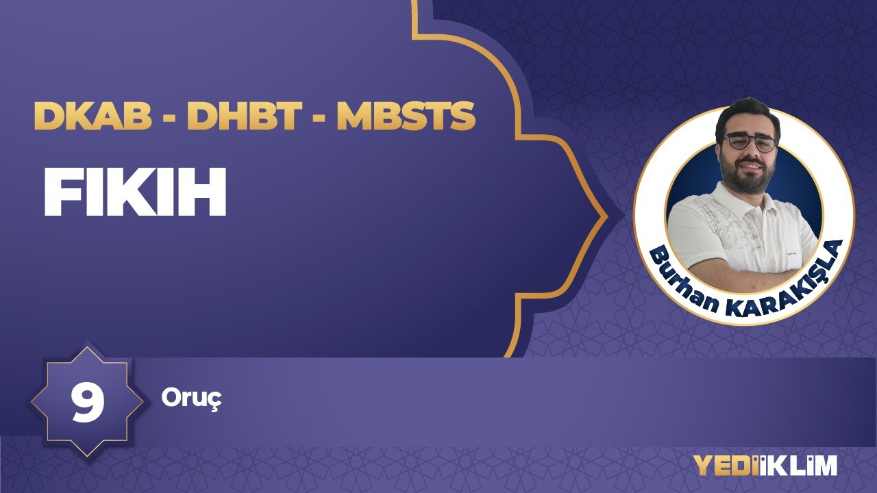 2026 DKAB - DHBT - MBSTS 9 - Oruç - Burhan KARAKIŞLA