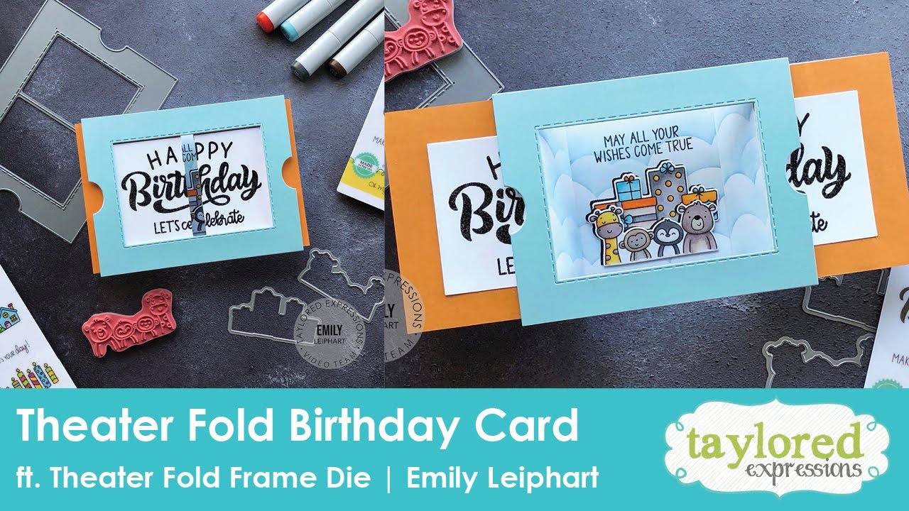 Theater Fold Interactive Card | Emily Leiphart | Taylored Expressions