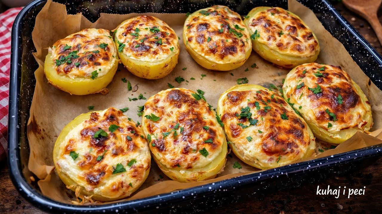 Krompir u rerni  🥔 sa punjenjem kojeg do sada niste probali