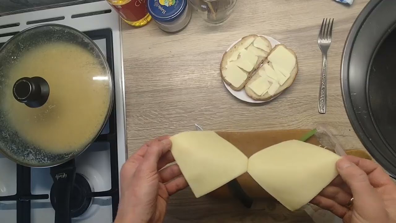 Real Breakfast at Home | Omelet, Cheese Sandwich