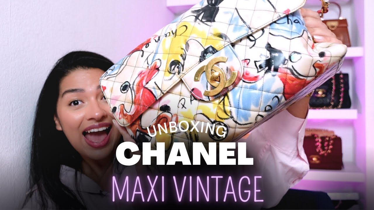 SS 1995 CHANEL MAXI UNBOXING 2022 l VINTAGE CHANEL BAG l BIG CC l 31 DAYS OF UNBOXING l 📦 DAY 30
