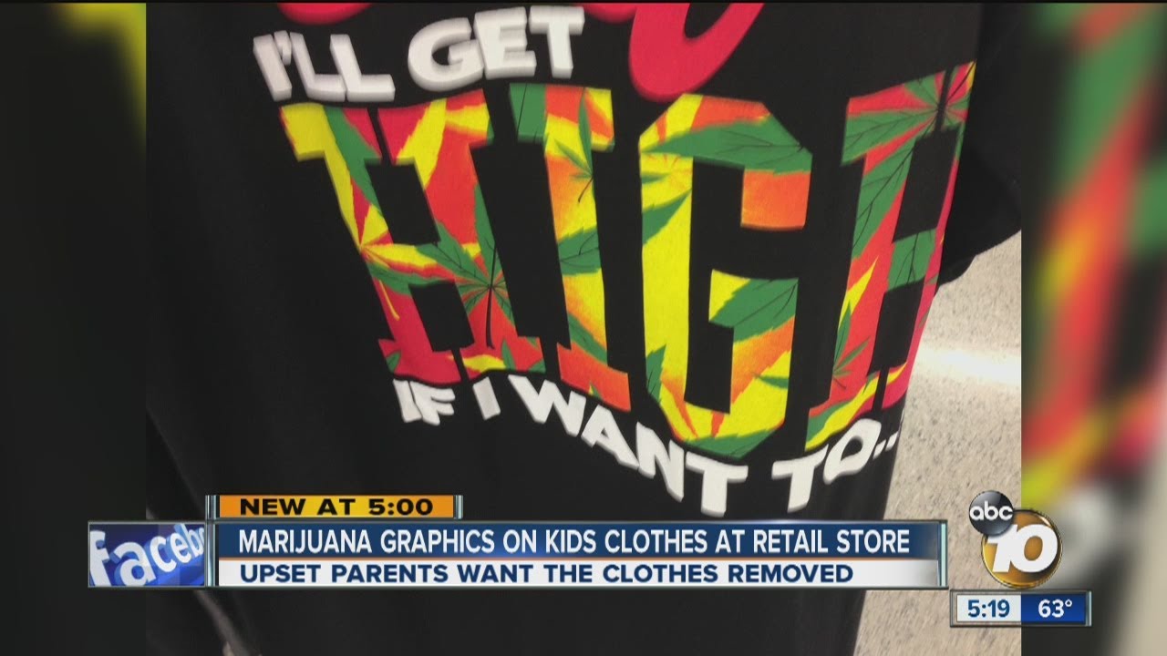 Local dad concerned that shirts with marijuana graphics are available for kids to purchase