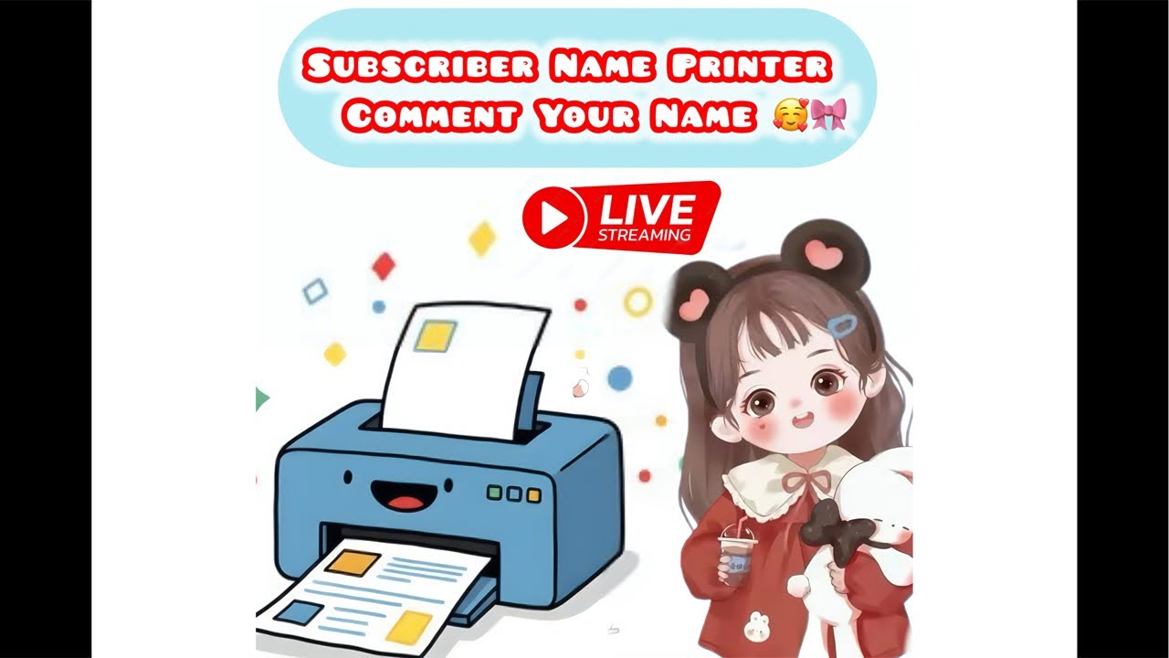 Writing Subscriber Name on Printer 🖨️🥰