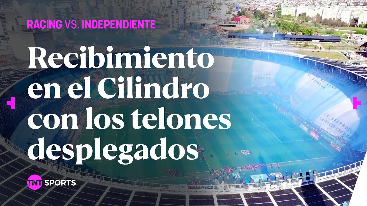 ESPECTACULAR RECIBIMIENTO en el CILINDRO para RACING ante INDEPENDIENTE en el CLÁSICO de AVELLANEDA