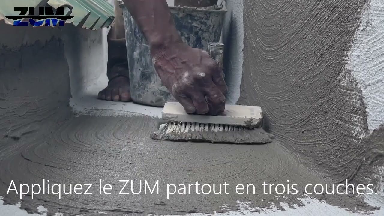 L'étanchéité des chenaux avec le ZUM