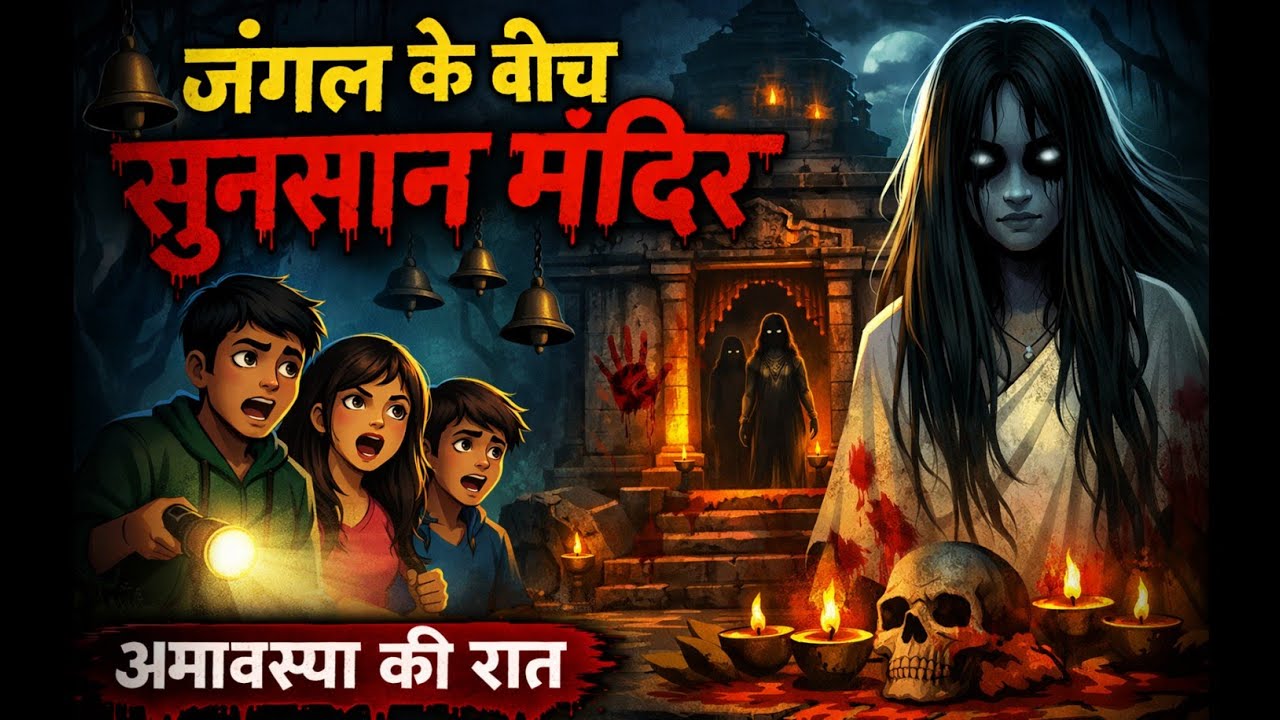 जंगल के बीच सुनसान मंदिर | अमावस्या की रात होने वाली डरावनी पूजा | Hindi Horror Story