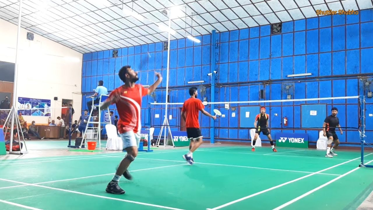 W.B. Senior State Ranking Badminton Tournament Pritimoy & Kaustab Vs Amit & Partner #wbba #match