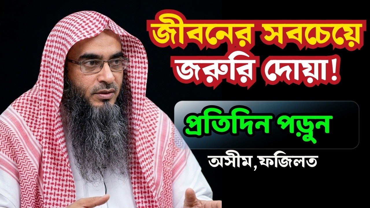 জীবনের সবচেয়ে গুরুত্বপূর্ণ একটি দোয়া! যা প্রতিদিন পড়া উচিত | শাইখ মতিউর রহমান মাদানী