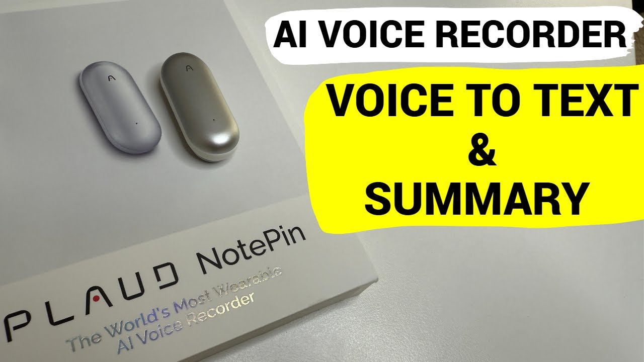 Plaud NotePin: AI Voice Recorder That Transcribe Your Audio To Text & Summarizes.