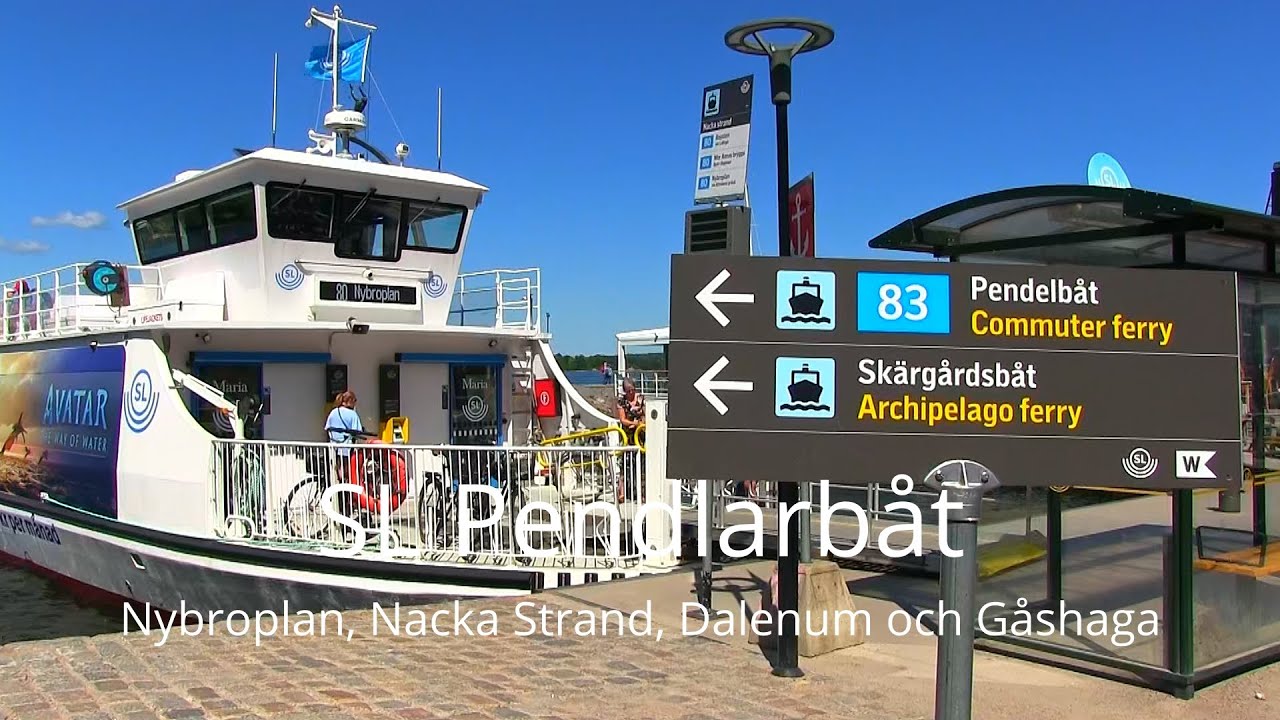 2023-06-26 SL PENDLARBÅT - Nybroplan, Nacka Strand, Dalenum och Gåshaga