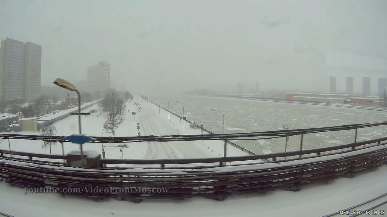 Снежный перегон метро Коломенская-Автозаводская 4 февраля 2018 года