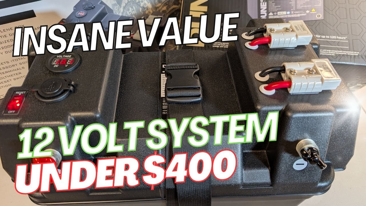 THE CHEAPEST LITHIUM SETUP! Dune 120amp LiFeP04 battery and box solution everyone needs to see