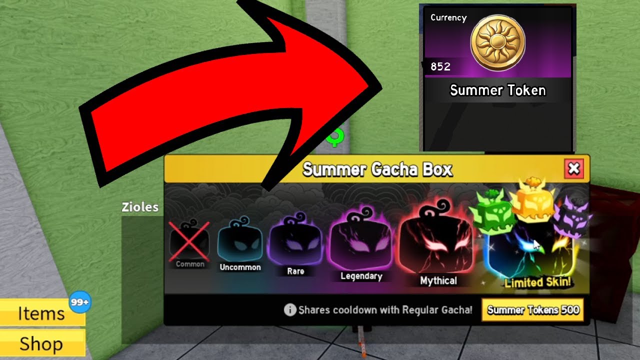 HOW TO GET SUMMER COINS AND HOW TO DO SUMMER GACHA IN BLOX FRUITS LIGHTING UPDATE!!