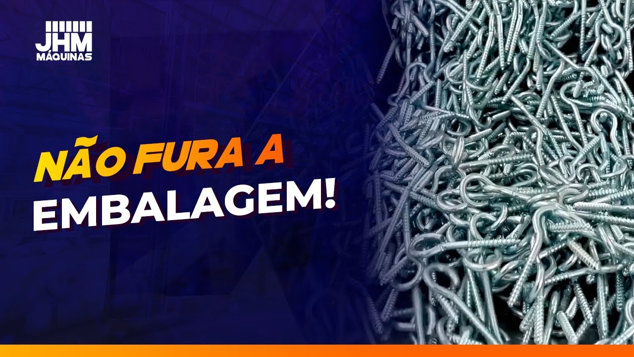 Conheça a solução para empacotar parafusos e pitões de 2 a 3 kg com segurança! | JHM Máquinas