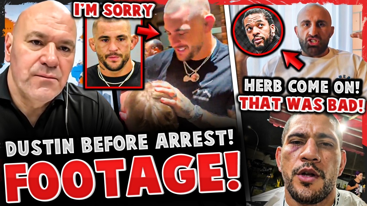 FOOTAGE EMERGES of Dustin Poirier BEFORE ARREST + Dustin SPEAKS OUT! VOLK DEFENDS Alex Pereira!