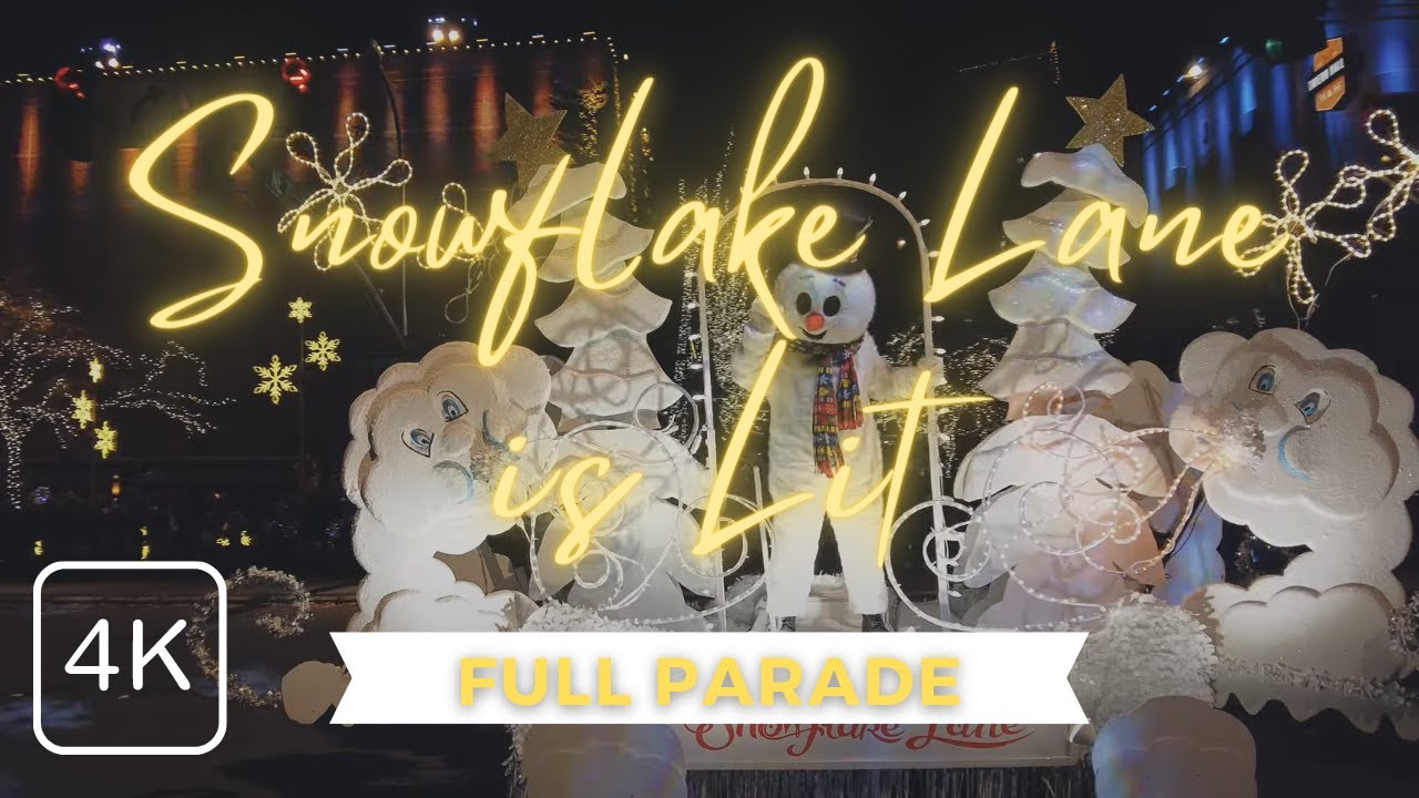 Snowflake Lane 2022, Full Parade, at the Bellevue Collection is the Best Festive Holiday Event in 4K