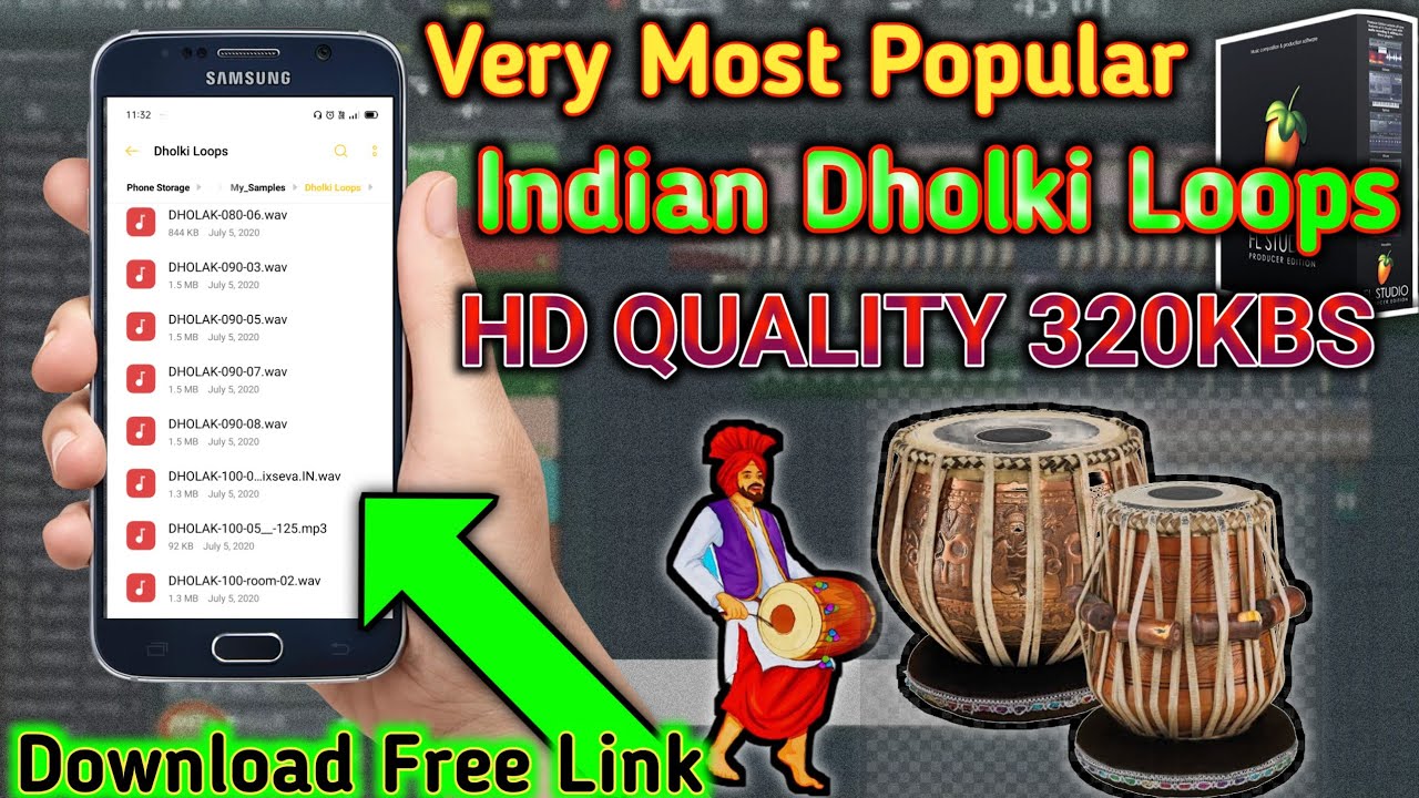 POPULAR INDIAN DHOLKI LOOPS HD QUALITY || DOWNLOAD FOR FREE || INDIAN DHOLKI SEMPAL PACKS