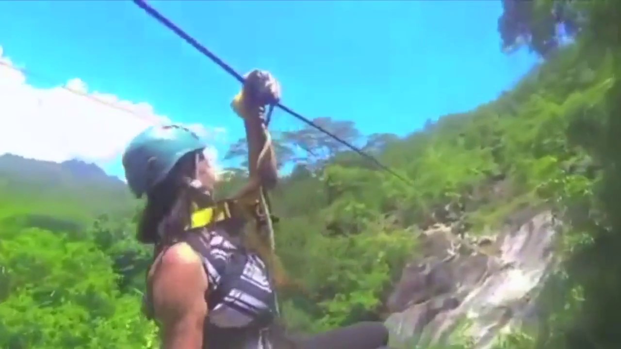 Zip-Lining at the Constance Ephelia Hotel - Seychelles