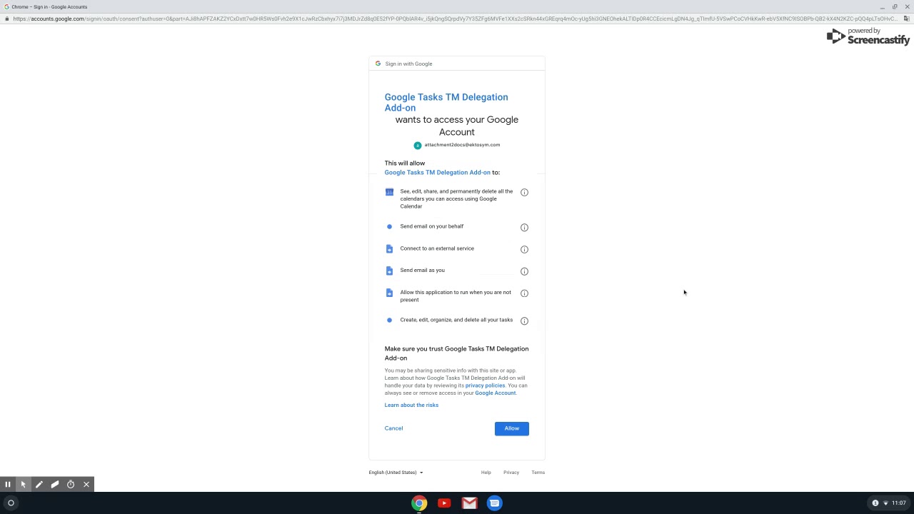 taskdelegation oauth