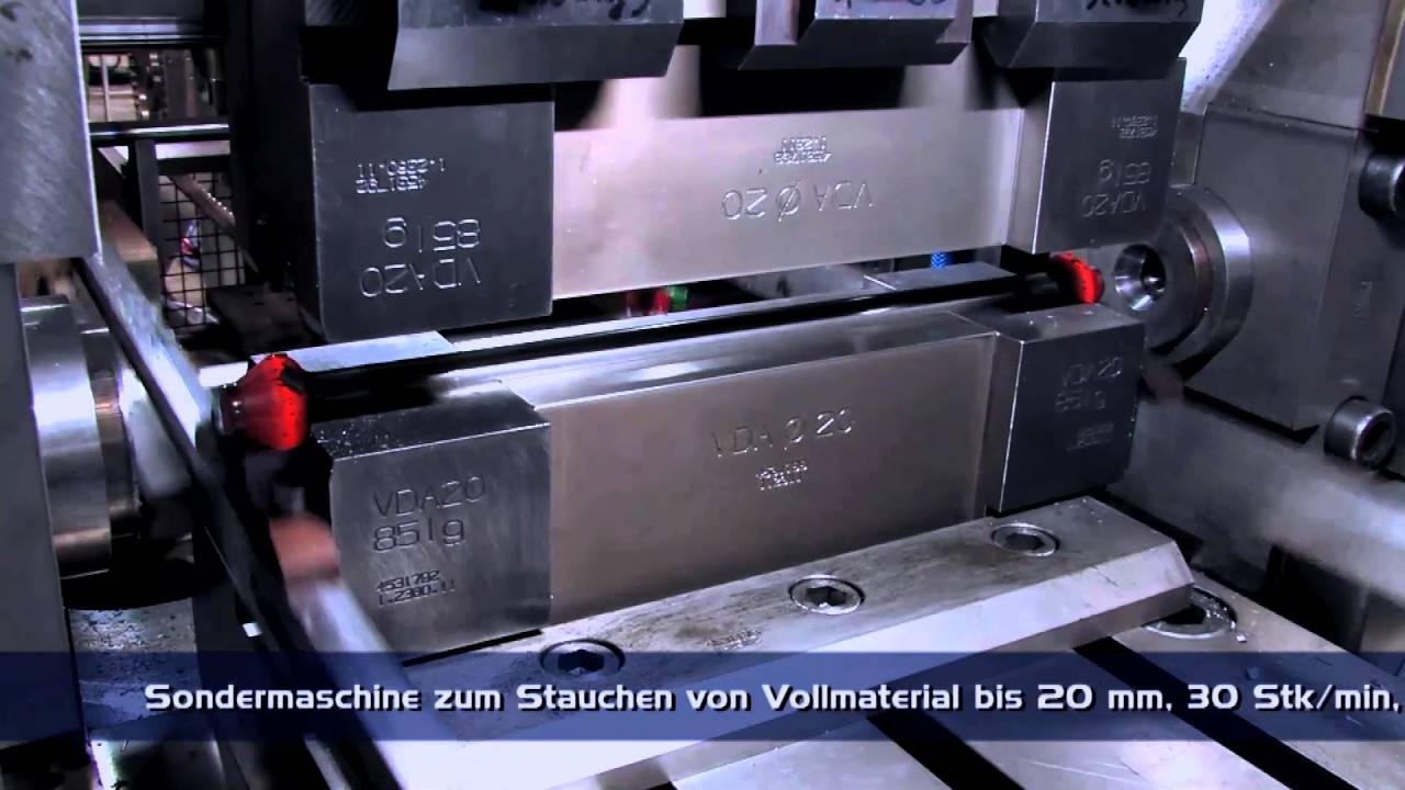 Sondermaschine zum Stauchen von Vollmaterial bis 20mm