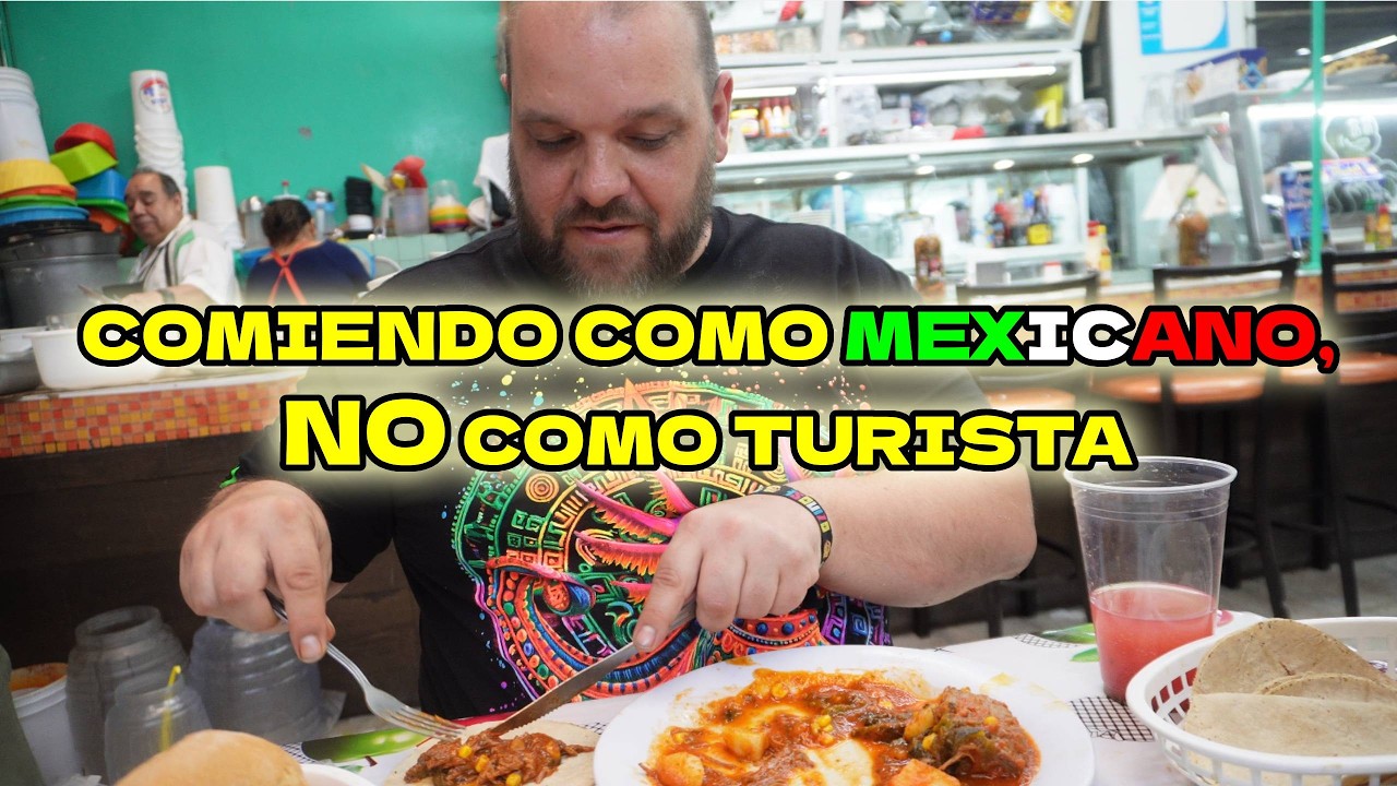 PROBANDO COMIDA TÍPICA MEXICANA EN UN MERCADO, NO QUIERO PARECER TURISTA