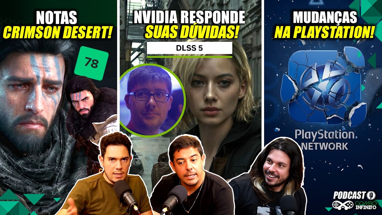 DLSS 5: Nvidia RESPONDE TUDO! Crimson Desert decepcionou? PSN vai mudar!