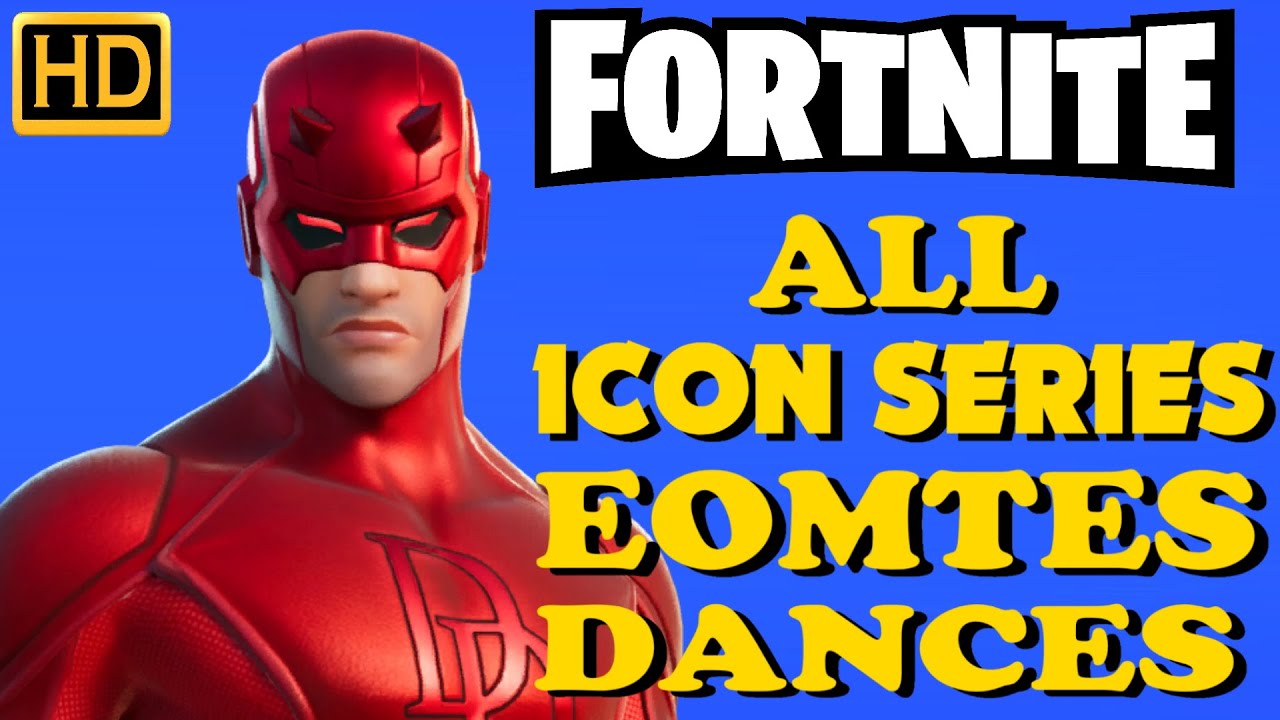 fortnite Daredevil Skin Showcase With Icon Series Dances & Emotes | Fortnite  Series