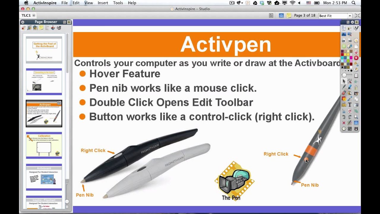 Calibration of the Activboard