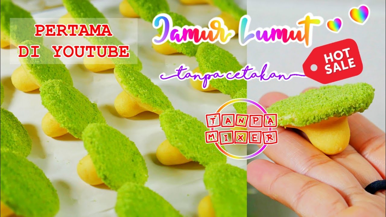 KUE KERING LEBARAN 2023 TERBARU - KREASI KUE KERING JAMUR LUMUT HIJAU @dapuriana