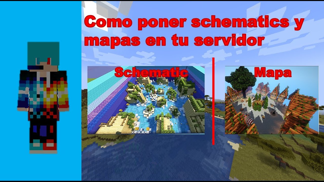 Como poner schematics y mapas en minecraft tutorial | @sebasowo