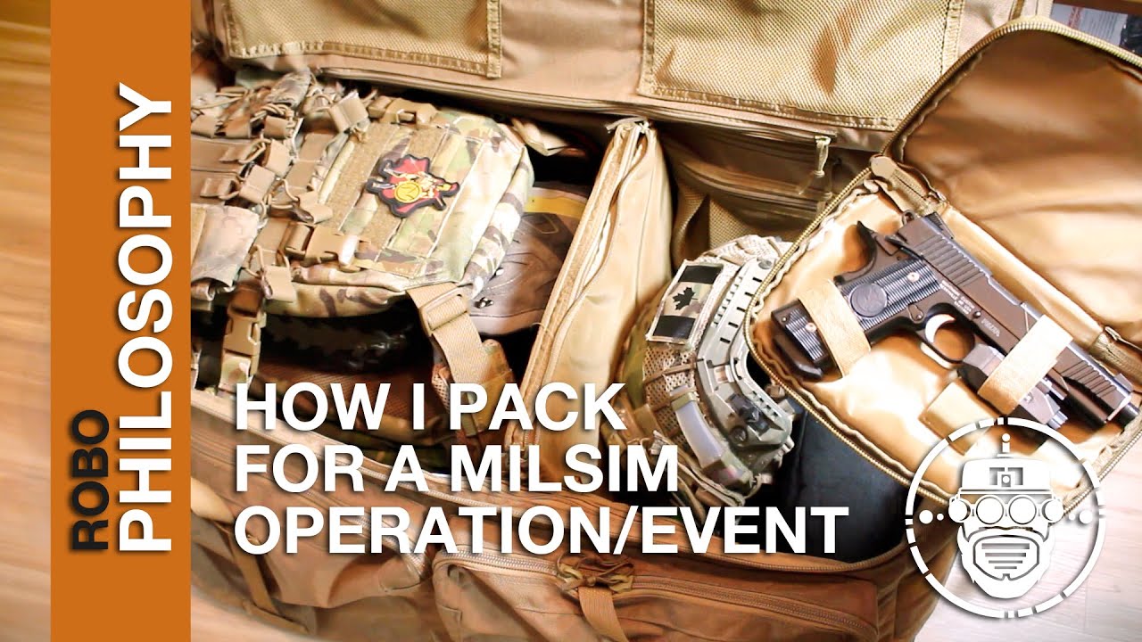 Robo-Airsoft: Philosophies - What I Pack for a Milsim Event - Tips and Tricks
