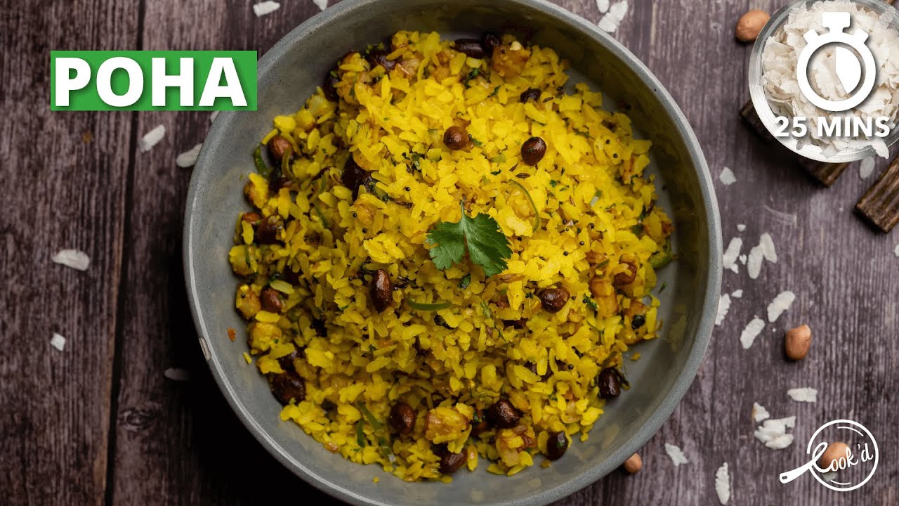Poha Recipe | Easy Breakfast Recipe | Tasty Kanda poha | Cookd