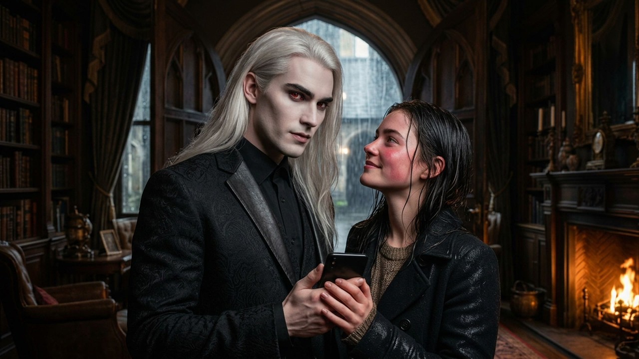 She Returned The Phone He Dropped In The Rain, The Vampire King Saw Her Number And Never Let Go