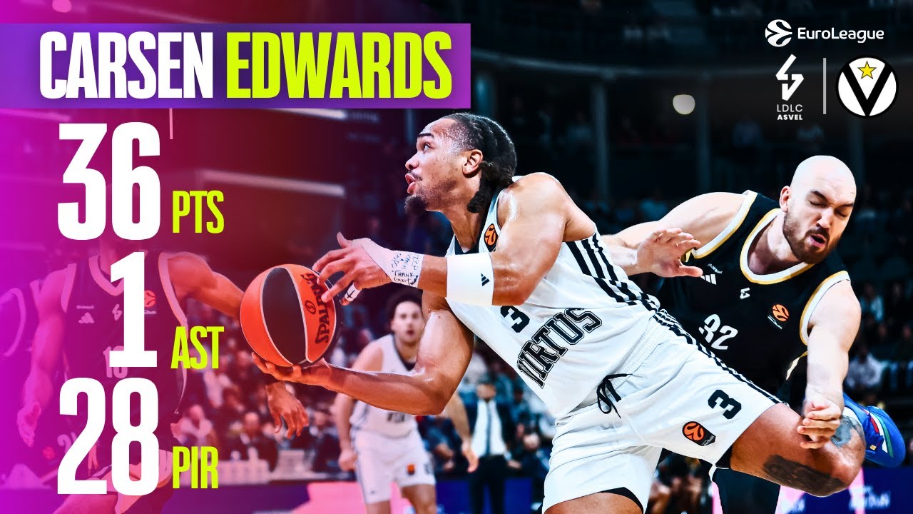Scoring Spectacle | Carsen EDWARDS' 36 in Road Win vs ASVEL